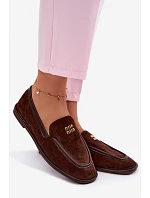 Dámské ploché mokasíny Vinceza 62271 Čokoládové