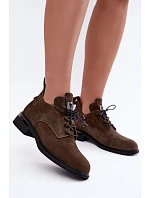 Dámske kožené topánky Vinceza 89151 Khaki