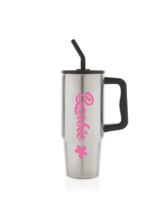 BARBIE - stříbrný cestovní termohrnek 900 ml  