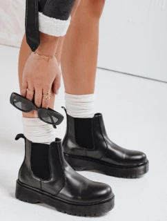 Dámske čižmy STEPBACK s vysokou podrážkou čierne FashionStreet ZY0494