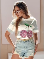 Dámske džínsové šortky so zirkónmi LIKE A STAR modré FashionStreet SY0487