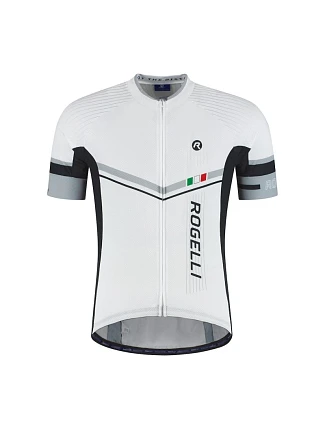 Tričko Rogelli Gara Mostro II, bielo-strieborné, veľkosť XL