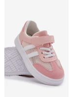 Sneakersy Dziecięce Na Rzep Różowe Sepovia