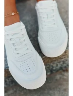 Niskie Sneakersy Z Eko Skóry Big Star RR274303 Białe