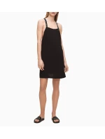 Plážové šaty KW0KW01010-BEH čierna - Calvin Klein Plážové šaty KW0KW01010-BEH čierna - Calvin Klein