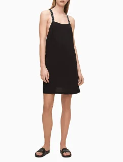 Plážové šaty KW0KW01010-BEH čierna - Calvin Klein