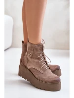 Topánky so širokou podrážkou model 201171 Vykročte štýlovo Topánky so širokou podrážkou model 201171 Vykročte štýlovo