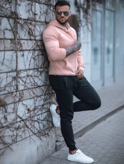 FashionStreet pánska ružovo-čierna tepláková súprava AX0743
