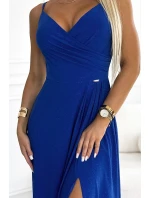 299-17 CHIARA elegantné maxi dlhé šaty bez ramienok - CHABRERA WITH BROKER 299-17 CHIARA elegantné maxi dlhé šaty bez ramienok - CHABRERA WITH BROKER