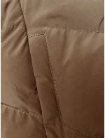 Zimná bunda s kapucňou hnedá (2M-023)