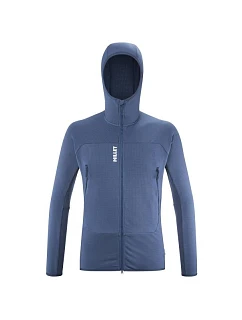 Bunda MILLET M Fusion Grid Hoodie, tmavomodrá