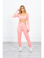 Súprava s blúzkou marhuľová