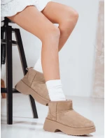 Dámske snežnice s hrubou podrážkou béžové FashionStreet ZY1289