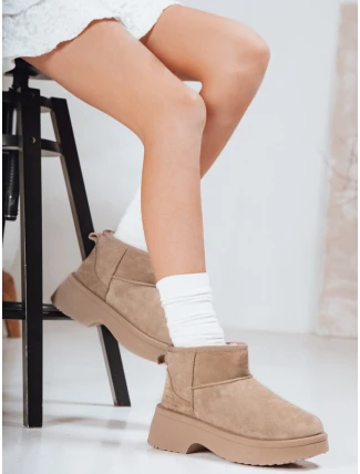 Dámske snežnice s hrubou podrážkou béžové FashionStreet ZY1289