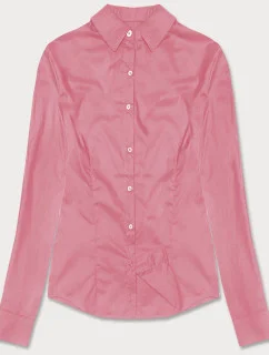 Svetloružová klasická dámska košeľa (HH039-25)