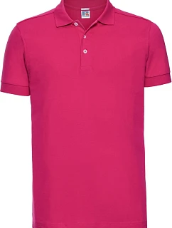 Russell Athletic 566M Pánske elastické polo tričko z piké 10.566M fuchsiová