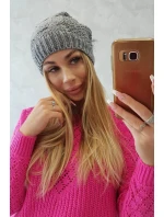Sandra K210 tmavo šedá fleecová čiapka