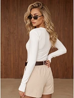 Dámska blúzka s dlhými rukávmi, biela, FashionStreet RY2941 Dámska blúzka s dlhými rukávmi, biela, FashionStreet RY2941