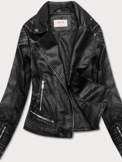 Dámska kožená bunda čierna (11Z8030)