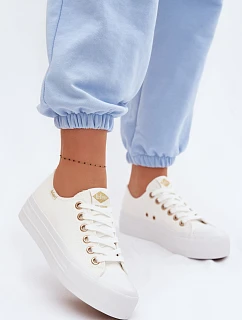 Lee Cooper Dámske tenisky na platforme LCW-26-31-4369 White
