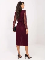 Šaty IT SK 9937.16 tmavo fialové Šaty IT SK 9937.16 tmavo fialové