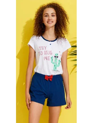 Dámske krátke pyžamo FA6712PB - Noidinotte Dámske krátke pyžamo FA6712PB - Noidinotte