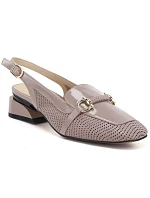 Dámske lakované sandále béžovej farby Artiker 56C1996