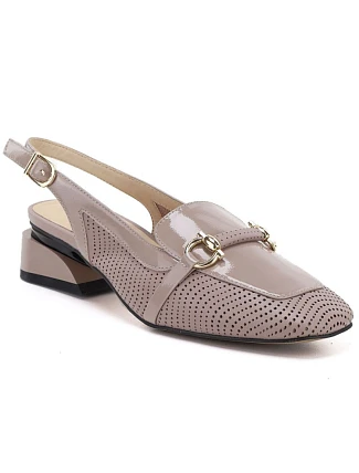 Dámske lakované sandále béžovej farby Artiker 56C1996