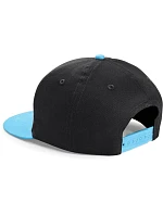 Beechfield B 615 Detská 5-panelová čiapka „Snapback“ 53.0615 čierna/surfovo modrá