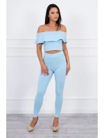 Modrá sada volánikov