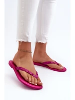Płaskie Elastyczne Klapki Japonki Damskie ZAXY JJ285252 Fuksja