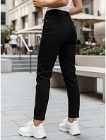 Dámske džínsy s vysokým pásom mom fit black FashionStreet UY2954