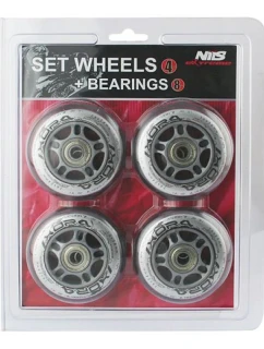 PU 70x24 82A TRANSPARENT (4 ks) + ABEC-7 (8 ks) NILS EXTREME KIT