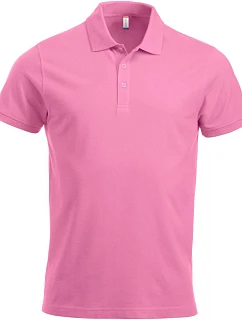 Clique Classic Lincoln S/S Pánske polo tričko z hrubej bavlny 67.8244 jasne ružové