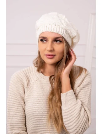 Dámska čiapka Sofia K369 ecru