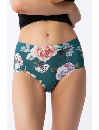 Dámske nohavičky Tea Rose Simple Brasil Maxi Green so vzorom - Julimex