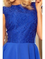 Dámske šaty v Chrpová farbe s čipkou model 5917654