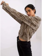 Blúzka DHJ BZ 6550 2.34P čierna a béžová