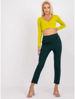 DHJ nohavice SP 13926.02 tmavo zelená