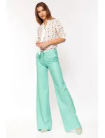 Dámska blúzka B140 ecru-bodky - Nife