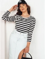 Dámska pruhovaná blúzka MORAS black FashionStreet RY2483 Dámska pruhovaná blúzka MORAS black FashionStreet RY2483