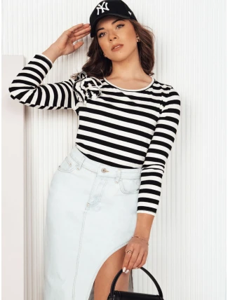 Dámska pruhovaná blúzka MORAS black FashionStreet RY2483 Dámska pruhovaná blúzka MORAS black FashionStreet RY2483