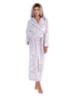 Dámsky župan Flora s kapucňou 3956 9103 dove grey - Vestis