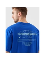 Pánske tričko oversize s potlačou 4F 4FRSS24TTSHM2535-36S