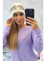 Dámska čiapka Florence K350 ecru+khaki