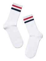 CONTE Ponožky 157 bielo-červené