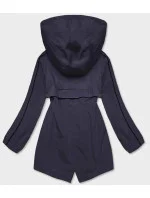 Tmavomodrá tenká dámska bunda s podšívkou (B8119-3) Tmavomodrá tenká dámska bunda s podšívkou (B8119-3)