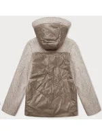 Bunda z ťavej zmesi s odnímateľnou kapucňou Vaston (SJ218-036#)