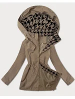Tenká bunda s ozdobnou podšívkou J Style béžová (16M9252-62) Tenká bunda s ozdobnou podšívkou J Style béžová (16M9252-62)