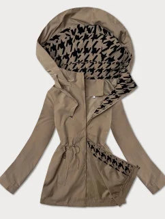 Tenká bunda s ozdobnou podšívkou J Style béžová (16M9252-62)